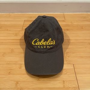 Gray and Yellow Cabela’s Club Baseball Hat Size One Size